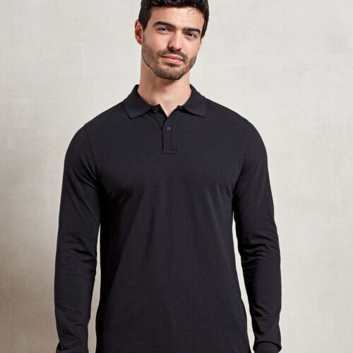 Premier ‘Essential’ unisex long sleeve workwear polo shirt PR997 ‘Essential’ unisex long sleeve workwear polo shirt Thumbnail