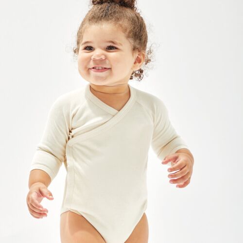 Babybugz Baby long sleeve kimono bodysuit BZ060 Baby long sleeve kimono bodysuit Thumbnail