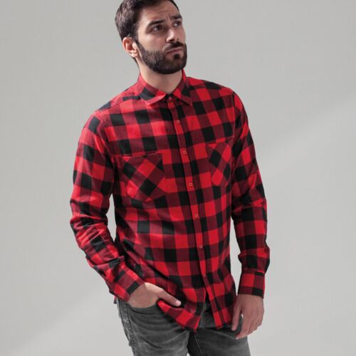 Build Your Brand Checked flannel shirt BY031 Checked flannel shirt Thumbnail