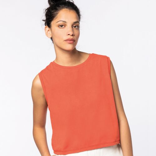 Native Spirit Native Spirit Ladies Cropped Tank Top NS342 Native Spirit Ladies Cropped Tank Top Thumbnail