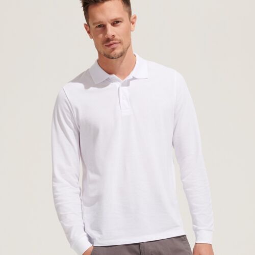 SOL'S SOL'S Unisex Prime Long Sleeve Piqué Polo Shirt 03983 SOL'S Unisex Prime Long Sleeve Piqué Polo Shirt Thumbnail