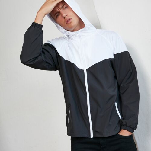 Build Your Brand Two-tone tech windrunner jacket BY129 Two-tone tech windrunner jacket Thumbnail