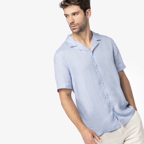 Native Spirit Native Spirit Short Sleeve Linen Shirt NS509 Native Spirit Short Sleeve Linen Shirt Thumbnail