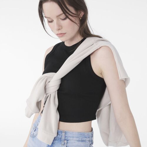 Bella + Canvas Women’s micro rib muscle crop tank BE140 Women’s micro rib muscle crop tank Thumbnail