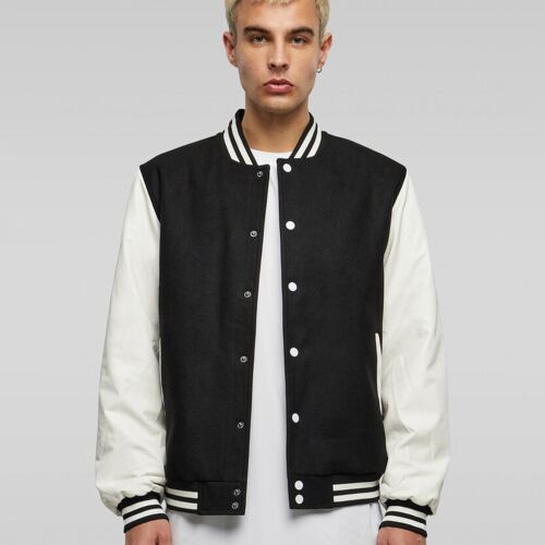Build Your Brand Old school college jacket BY269 Old school college jacket Thumbnail