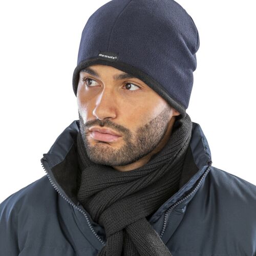 Result Winter Essentials Reversible microfleece bob hat RC142 Reversible microfleece bob hat Thumbnail