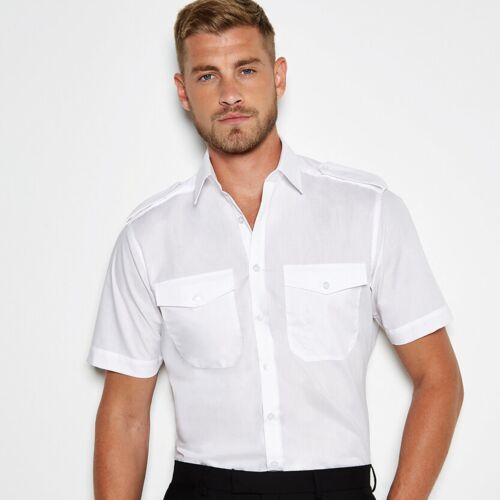 Kustom Kit Pilot shirt short-sleeved (tailored fit) KK133 Pilot shirt short-sleeved (tailored fit) Thumbnail