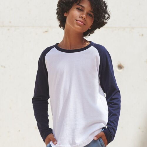 Skinnifit Kids long sleeve baseball T SM271 Kids long sleeve baseball T Thumbnail