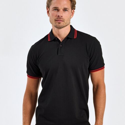 Asquith & Fox Men's classic fit tipped polo AQ011 Men's classic fit tipped polo Thumbnail