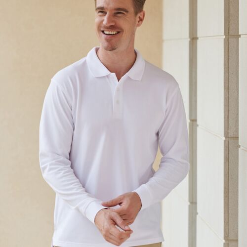 Henbury Long sleeve Coolplus® polo shirt HB478 Long sleeve Coolplus® polo shirt Thumbnail