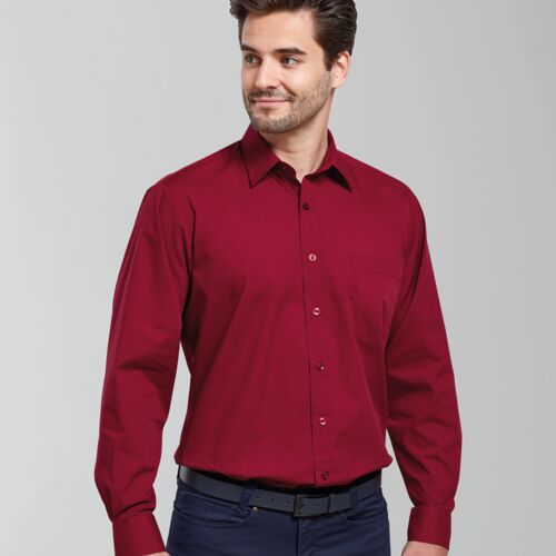 Premier Premier Long Sleeve Poplin Shirt PR200 Premier Long Sleeve Poplin Shirt Thumbnail