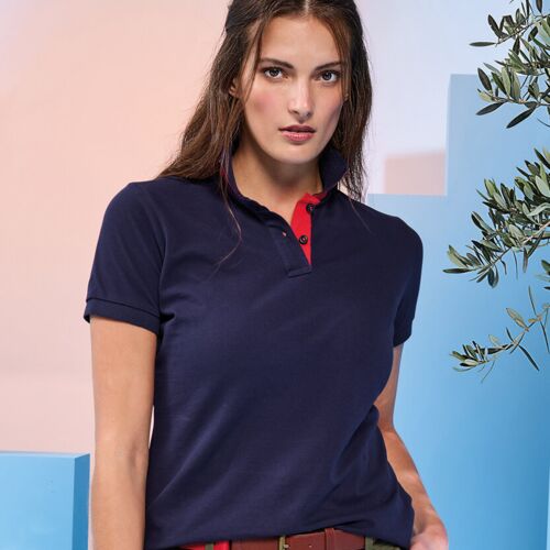 Asquith & Fox Women's contrast polo AQ022 Women's contrast polo Thumbnail