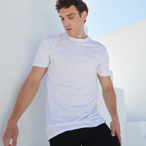 Skinnifit Longline t-shirt with dipped hem SF258 Longline t-shirt with dipped hem Thumbnail