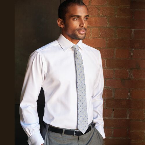 Brook Taverner Brook Taverner Andora Long Sleeve Herringbone Shirt BK100 Brook Taverner Andora Long Sleeve Herringbone Shirt Thumbnail