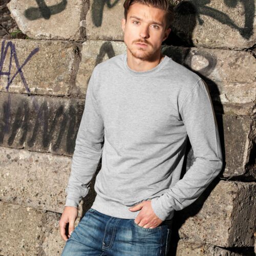 Build Your Brand Light crew sweatshirt BY010 Light crew sweatshirt Thumbnail