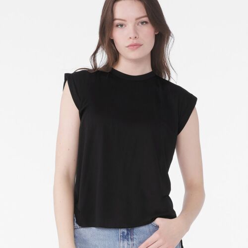 Bella + Canvas Women's flowy muscle tee with rolled cuff BE128 Women's flowy muscle tee with rolled cuff Thumbnail