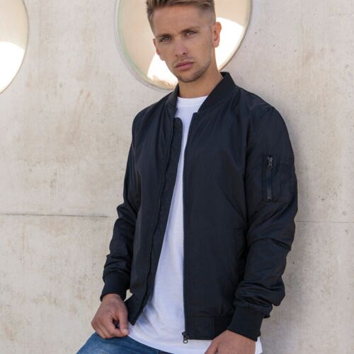 Build Your Brand Light Bomber jacket BY045 Light Bomber jacket Thumbnail