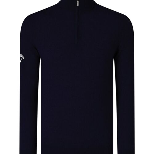 Callaway Ribbed ¼ zip Merino sweater CW075 Ribbed ¼ zip Merino sweater Thumbnail