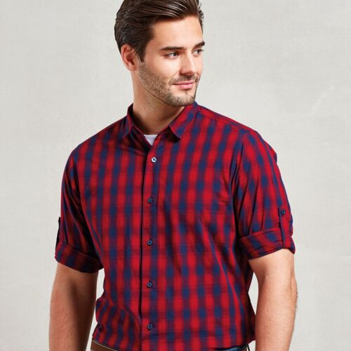 Premier Mulligan check cotton long sleeve shirt PR250 Mulligan check cotton long sleeve shirt Thumbnail