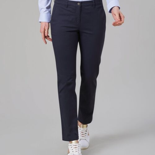 Brook Taverner Brook Taverner Ladies Houston Slim Leg Chino Trousers BK502 Brook Taverner Ladies Houston Slim Leg Chino Trousers Thumbnail