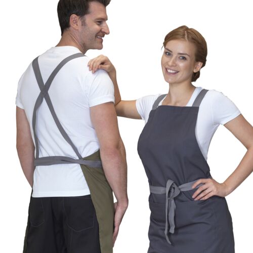 Dennys Dennys Cross Back Apron DE141 Dennys Cross Back Apron Thumbnail