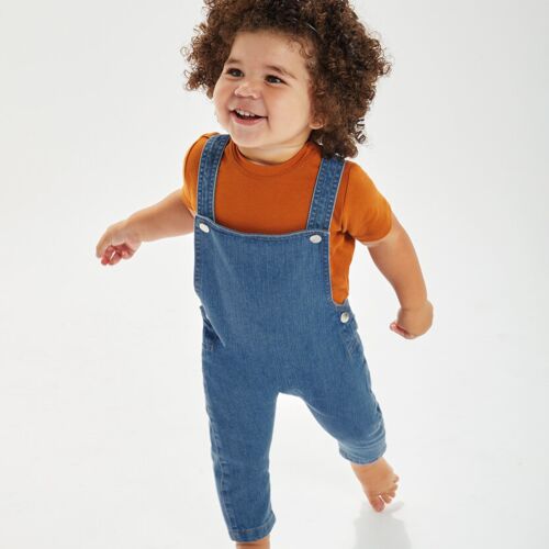 Babybugz Baby Rocks denim dungarees BZ056 Baby Rocks denim dungarees Thumbnail