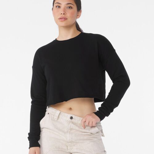 Bella + Canvas Women's cropped crew fleece BE221 Women's cropped crew fleece Thumbnail