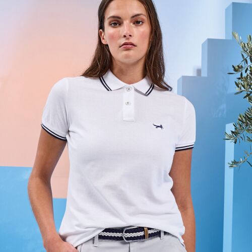 Asquith & Fox Women's classic fit tipped polo AQ021 Women's classic fit tipped polo Thumbnail