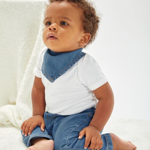 Babybugz Baby Rocks denim bandana bib BZ055 Baby Rocks denim bandana bib Thumbnail