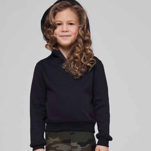 Build Your Brand Girls cropped sweat hoodie BY113 Girls cropped sweat hoodie Thumbnail