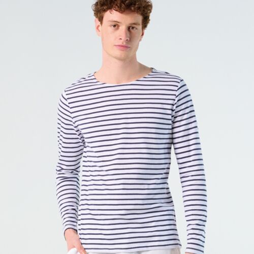 SOL'S SOL'S Marine Long Sleeve Striped T-Shirt 01402 SOL'S Marine Long Sleeve Striped T-Shirt Thumbnail