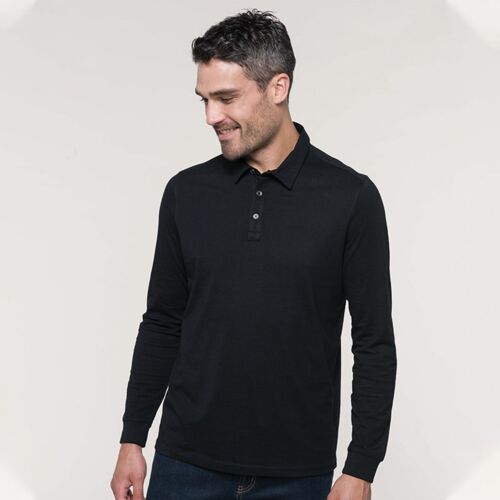 Kariban Jersey knit long sleeve polo shirt KB264 Jersey knit long sleeve polo shirt Thumbnail