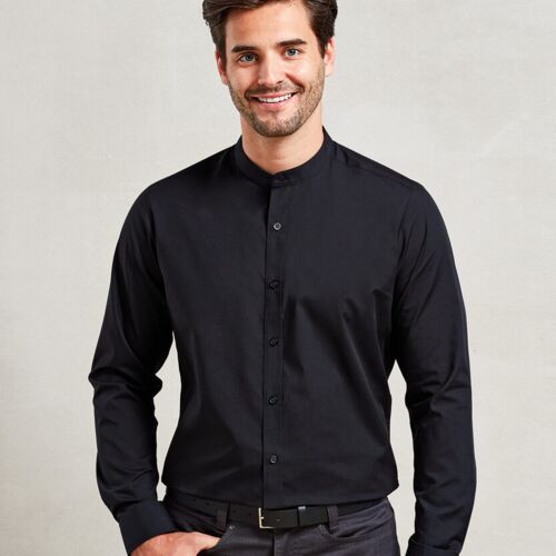 Premier Banded collar grandad long sleeve shirt PR258 Banded collar grandad long sleeve shirt Thumbnail
