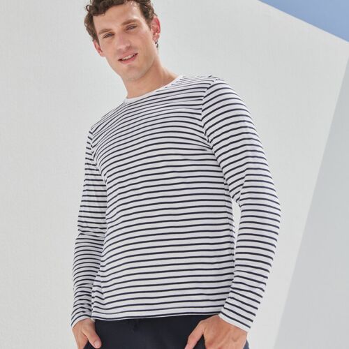 Skinnifit Unisex long-sleeved striped T SF204 Unisex long-sleeved striped T Thumbnail