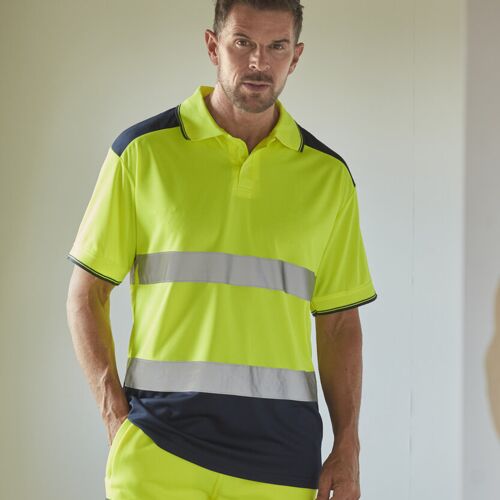 Hi-vis two-tone polo shirt (HVJ220) Thumbnail