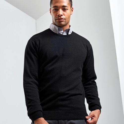 Premier Cotton Rich Crew Neck Sweater Thumbnail
